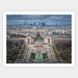 Trocadero area and La Defense metropolitan Sticker